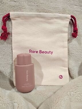 Rare Beauty Find Comfort Hydrating Body Lotion And Canvas Drawstring Bag